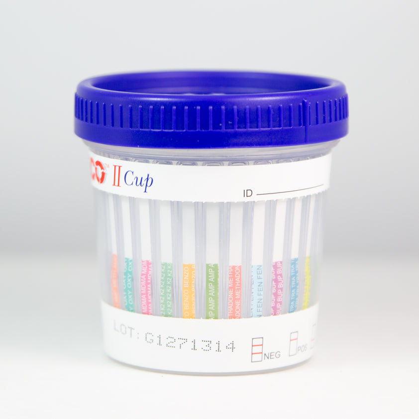 12 Panel ECO II™ Urine Cup Drug Tests (25/Box) + Alcohol (AMP, BAR, BU Hooray for Humans